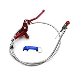 TC-Motor Red 1200mm Line Hydraulic Clutch Handle Lever Master Cylinder for Pit Dirt Bike Motocross Motorcycle