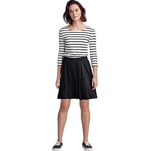 Ellos Women's Plus Size Flowy Shorts - 26/28, Black #TOP4