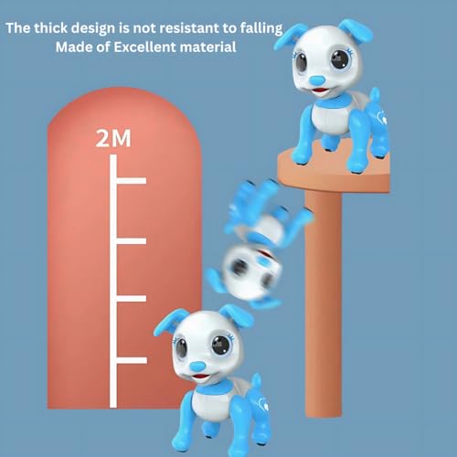 Image of Turtle Bee Toby Robot Dog Toy - Interactive Robotic Dog, Walks, Dances, Barks, Follows Commands | Robot Toy for 5-8 Years | Robotic Toys for Boys & Girls & Kids | Made in India | Blue