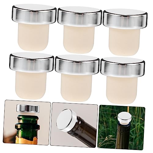 COLLBATH 12 Peças De Cortiça Alumina Tampa De Garrafa De Vedação De Polímero Rolhas De Garrafa Para
