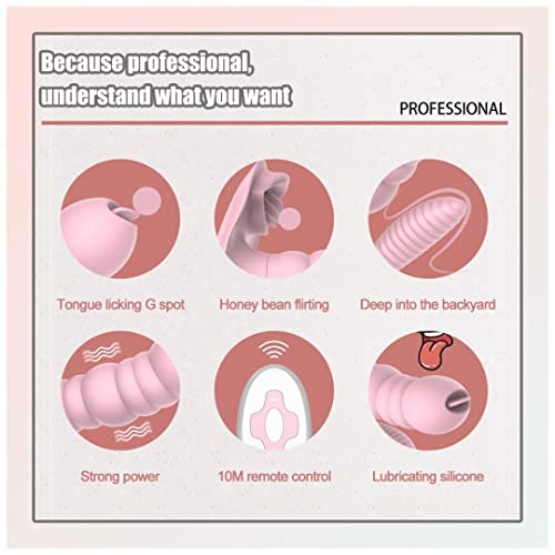 Vibrador Com Controle Remoto Estimulador Lambendo & Chupando Vibrador 3 em 1 Clitóris Massagem Eróti