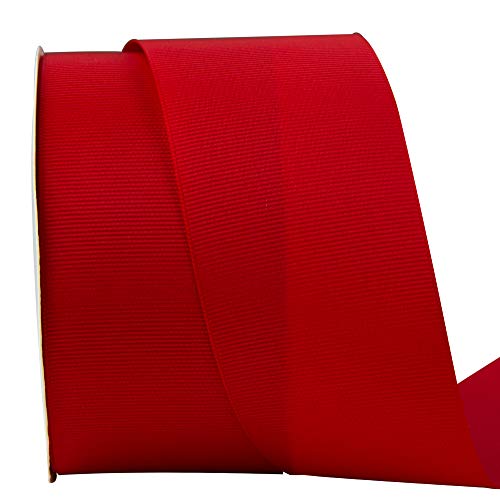 Vatin 2 Inches Solid Red Grosgrain Ribbon Spool -25 Yards, Great For Sewing, Gift Wrapping, Hair Bows, Flower Arranging, Home Decorating #TOP3