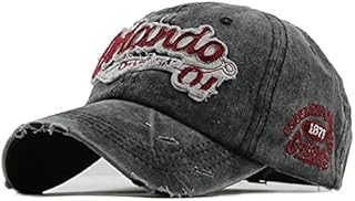 YULOONG Vintage Baseball Cap Embroidery Orlando Washed Denim Trucker Cap 100% Cotton Sun Hat for Men Women Adjustable Size
