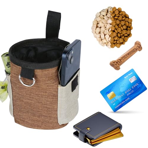 JMJRMUA Bolsa de petiscos para cães, bolsas para treinamento de animais de estimação, bolsa de lanch