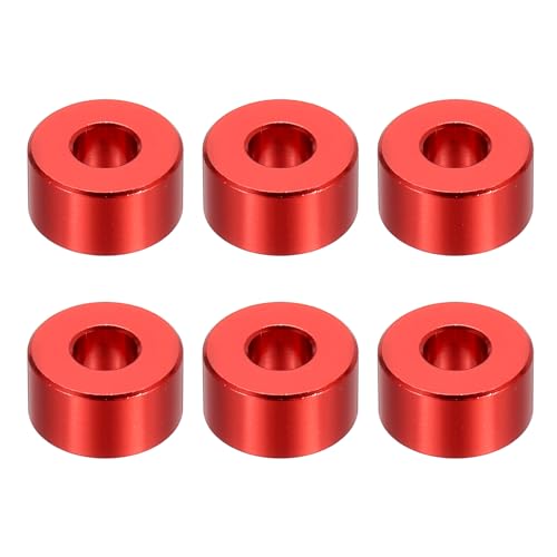PATIKIL M6A~Xy[T[ 6 Xy[T[A~jE6.2mm ID x 15mm OD x 8mm L A~Xy[T[XN[X^hItEh 1/4"܂M6XN[{gp ԐF