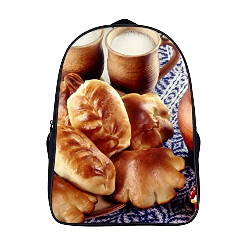 Sac d'école unisexe fini les cahiers cornés avec ce cartable pour enfants Bread 40x28x16cm