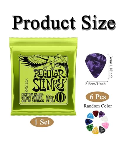 Image of Electric Guitar Strings, Guitar Strings Set Acoustic, Guitar Accessories Wound Electric Guitar Strings