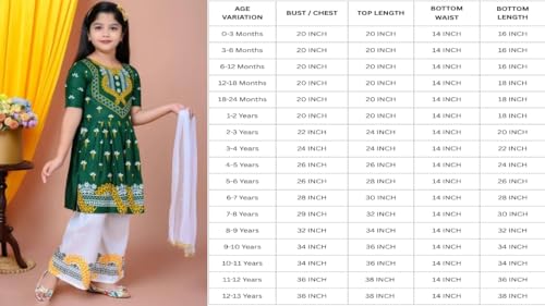 Image of Girls' Traditional Printed Kurti with Palazzo and Dupatta Set, Pink and White, Floral Design