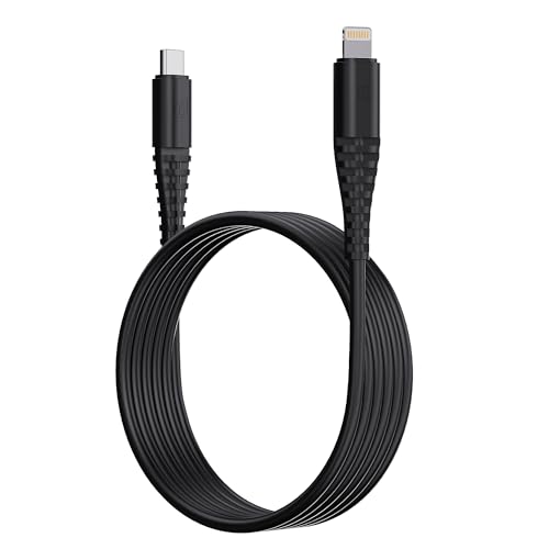 Image of Dubstep Blaze Stellar 22.5W Type C to Lightning Fast Data Charging Cable with Over 60K bend life, 70K insertion tested, Powerblitz technology, Overheat Protection (Black)