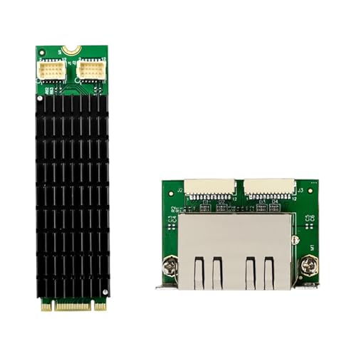 Tarjeta de Red Profesional con Dos Puertos Gigabit, Interfaces con Llaves B+M para Instalación, Controlador de Red Energéticamente Eficiente miniatura 4