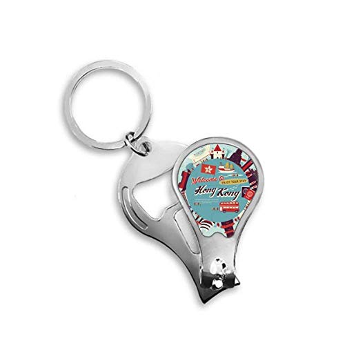 Toenail clipper Hong Kong Cercle le cadeau utile pour amateurs de voyage