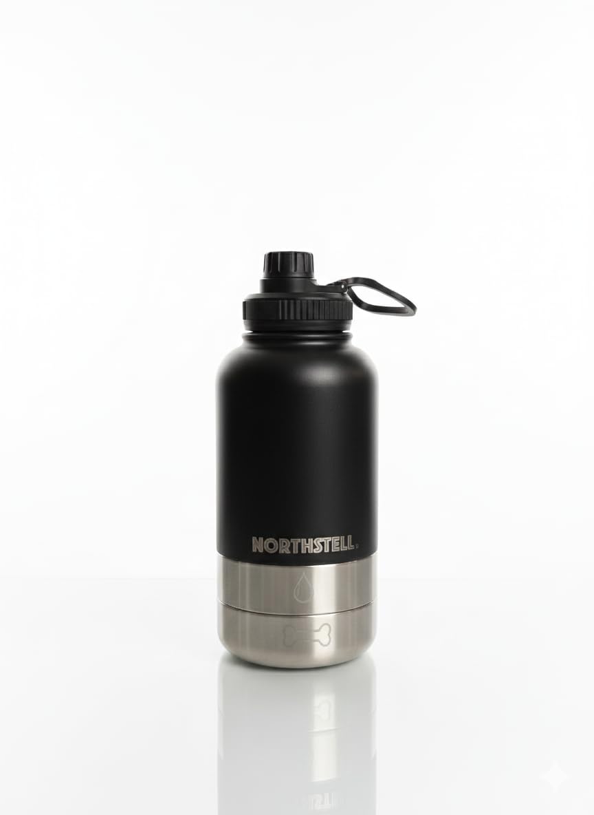 Bouteille d'eau pour chiens gourde 3 en 1 animaux récipients nourriture abreuvoir portable