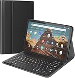 AGPTEK Keyboard Case for All-New Amazon Fire HD 8/8 Plus(2020 Release, 10th & 2022 Release, 12th),with Detachable Wireless Bluetooth Keyboard