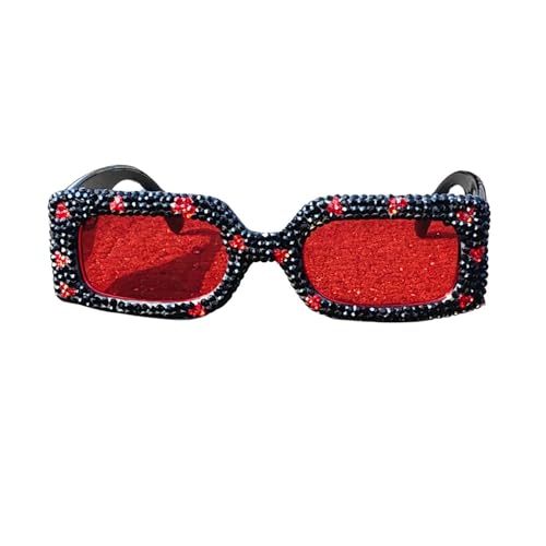 Image of laureles /Square Snakeskin Pattern Rectangle Sunglasses Men Women Vintage Fluorescent Green Shade Glasses