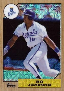 2017 Topps 1987 Chrome Refractor #87-BJ Bo Jackson Baseball Card