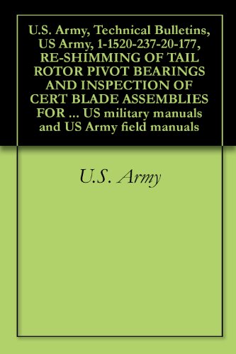 U.S. Army, Technical Bulletins, US Army, 1-1520-237-20-177, RE-SHIMMING OF TAIL ROTOR PIVOT BEARINGS AND INSPECTION OF CERT BLADE ASSEMBLIES FOR SPECIFIED ... military manuals and US Army field manuals