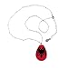 DIYthinker Drapeau National Albanie Europe Pays Symbole Mark Motif Teardrop Pendentif en Forme de Collier