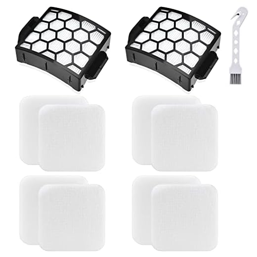 Anewise LA502 Filter Replacement for Shark Rotator Navigator Lift Away LA300 LA502 LA301 LA322 ADV DuoClean Upright Vacuum, 2 HEPA Filters and 4 Foam & Felt Filters, Compare to Part #XHF320 & XFFK320