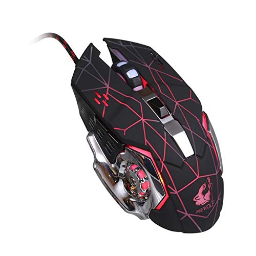 DP-iot HOT-Ziyou Lang ゲーミングマウス プロフェッショナル FPS 6ボタン 有線マウス 4000Dpi ゲーミングマウス プログラム可能ボタン付き 人間工学的