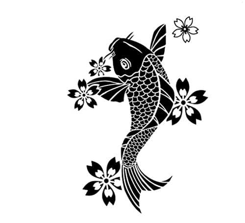 myrockshirt Koi Karpfen Fisch Japan 20cm Aufkleber Sticker Autoaufkleber