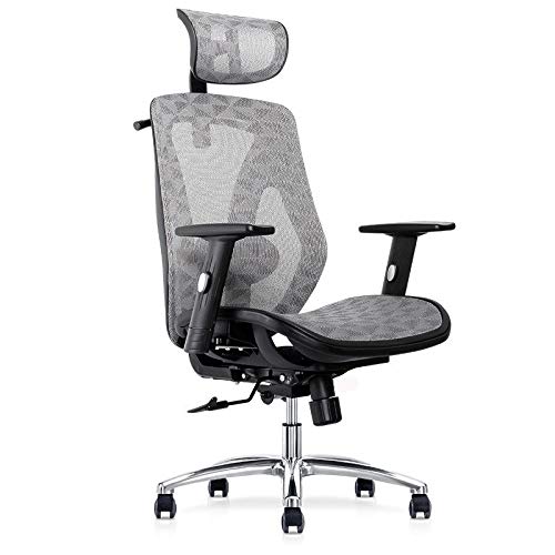 Chaise de bureau ergonomique grise pour espace de télétravail moderne