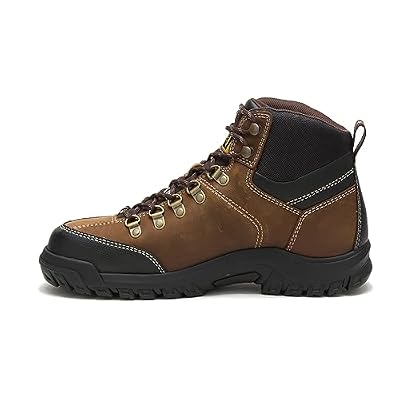 Caterpillar Men's Threshold Waterproof Steel Toe Industrial Boot, Brown, 9 M US
