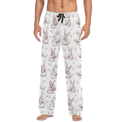 Pantalon de pyjama homme à cordon ajusté fini les bas qui glissent
