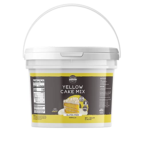 Birch & Meadow 1 Gallon Of Gluten-Free Vanilla Yellow Cake Mix, Easy To Make, Light & Fluffy #TOP27