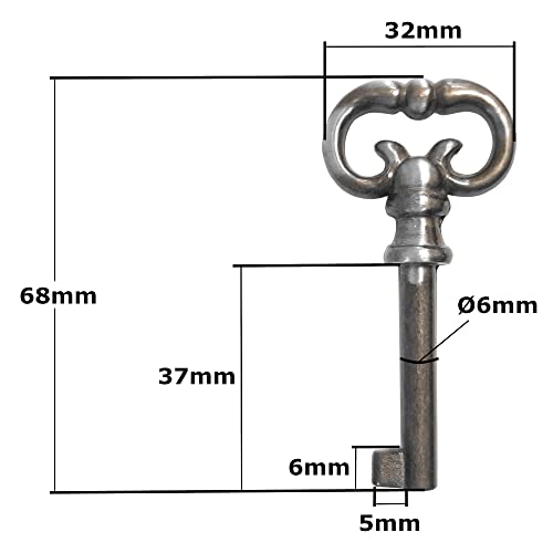 cyclingcolors Möbelschlüssel Schlüsselschild Schlüsselreide Schrankschlüssel Zierschlüssel (schlüssel frosch-eisen)