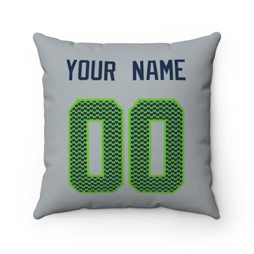 Image of ANTKING Seattle Throw Pillow Custom Any Name and Number Personalized Gift for Men Women Boys