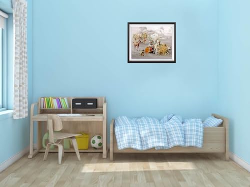 Image of TREE MAISON CORONATING HOMES Vastu Village Painting (Poster) Without Frame(33CM x48CM Approx) |Art Wall Painting Frame for Home & Office Decor |Pack of 1