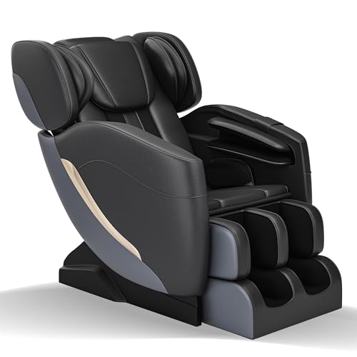 SMAGREHO 2025 Massage Chair Full Body, Zero Gravity Recliner with 6 Auto Modes, Foot Massage, Heating, Bluetooth, Black