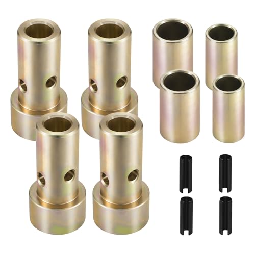 CZC AUTO 2 Pairs of Cat 1 Quick Hitch Adapter Bushings Kit Fit for Category 1 3-Point Hitch Tractors