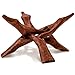 Alternative Imagination 6" Wooden Tripod Stand, Perfect for Abalone Shells, Crystal Balls and More. (Stained)