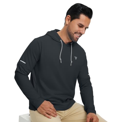 Image of M MAELREG Hoodies for Men Golf Fleece Hooded Sweatshirts Dry Fit Athletic Lightweight Casual Midlayer Mens Hoodies Pullover
