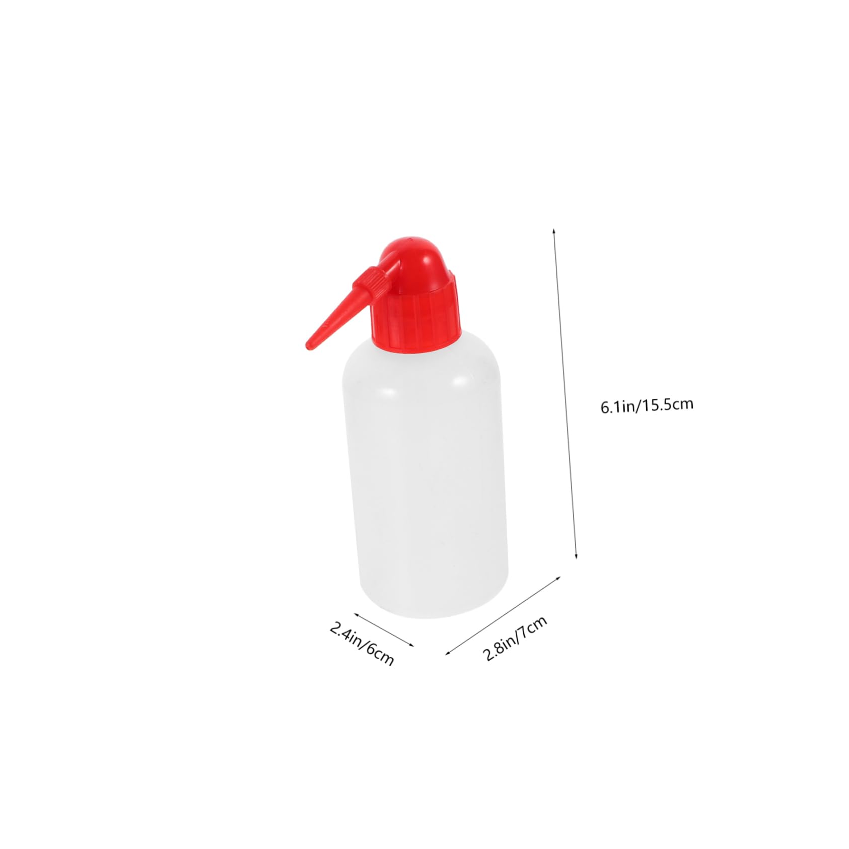 HEALLILY Portable Scale Wash Bottles for 2 Pcs Graduated Lab Chemical Droplet Bottles Narrow Mouth
