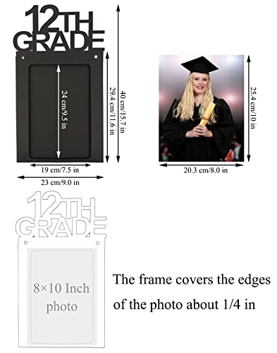 Image of Graduation Party Decorations 2026 Photo Banner for Class of 2026 Decorations 8x10 K-12 Picture Banner Paper Photo Frame for High School Graduation Party Decorations TD129