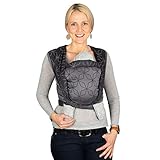 Das Tragetuch ist an den Enden schräg/parallel geschnitten, damit die Tuchenden beim Knoten besser fallen und nicht so dick und knubbelig sind