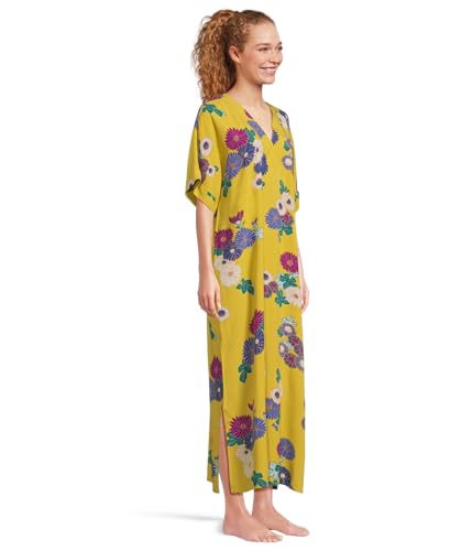 Natori Women's Kiku-Challis Dolman Sleeve Caftan2
