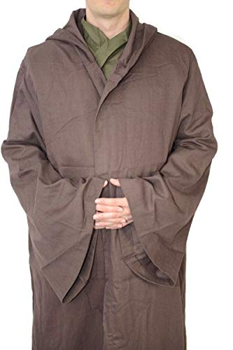 Dark Brown Robe Jedi Cloak Obi Anakin Costume Star Wars Wear #TOP5
