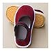 Handmade Cotton First-Walker Shoes, Soft-Sole Non-Slip Slippers for Kids 0-3 Years, Breathable Indoor Footwear for Early Walkers(Red,12.0cm)