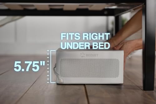 Image of BedJet 3 Climate Comfort for Beds, Cooling Fan + Heating Air Bundle with Cloud Sheet (King Size Sheet)