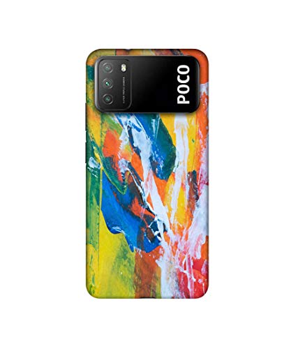 Image of Amazon Brand - Solimo Designer Multicolor Paint On Wall 3D Printed Hard Back Case Mobile Cover for Mi Poco M3