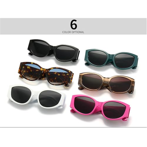 willochra Luxury Cat Eye Sunglasses Women Fashion Big Frame Gradient Leopard Blue punk Oval Sun Glasses For Ladies Eyewear3