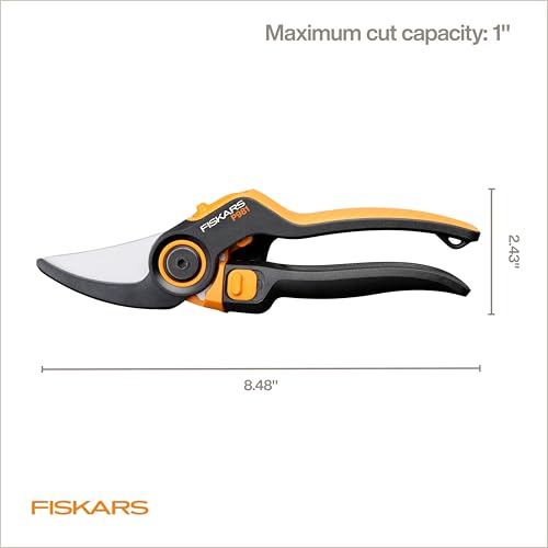 Fiskars DualAction 2-in-1 Bypass Pruners, 1" Cut Capacity Garden Clippers | Two Cutting Modes, Small Mode for Fast Snips on Small Stems, Large Mode for Tough Branches, Low-Friction Coated Steel Blade - image 9