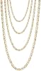 Floreo Cadena Valentino de Corte Diamante Sólido en Oro Amarillo 10k, Oro Blanco y Oro Rosa (2mm, 2.5mm, 3.3mm, 4.2mm, 5mm) 2