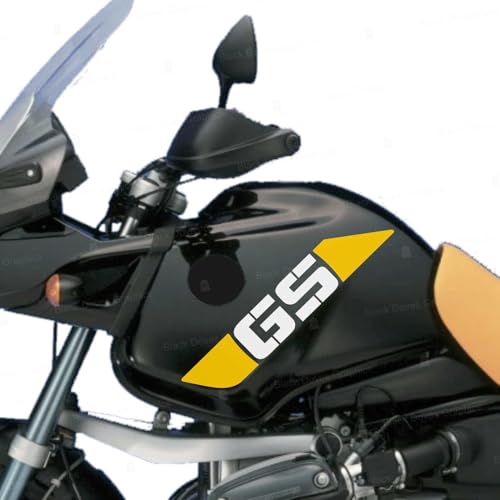 Adhésif moto R1150 GS BMW Motorrad kit sticker de carénage blanc et jaune 4 pièces
