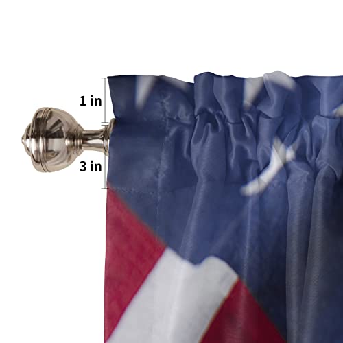 Meet 1998 Valance Curtains For Kitchen Windows Golf American Flag Wooden Window Valances Sports Window Treatment Rod Pocket Valance For Bedroom Bathroom Laundry Room 54X18 Inch, 1 Panel #TOP4