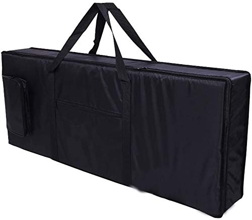 61 Key Keyboard Bag, Electric Piano Keyboard Bag with Portable Handle Shoulder Straps,420D Oxford Cloth Case Gig Bag, Best Gift for Music Students or Instrument Enthusiast