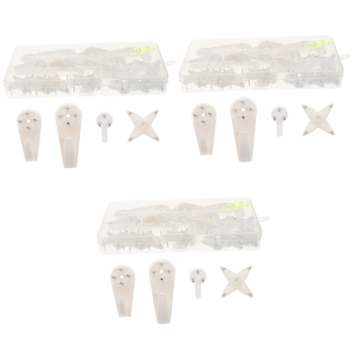 ifundom 117piezas Soporte Para Colgar Cuadros y Fotos Ganchos Invisibles Para Paredes De Ladrillo y Kit Práctico y Duradero Para Decoración De Interiores